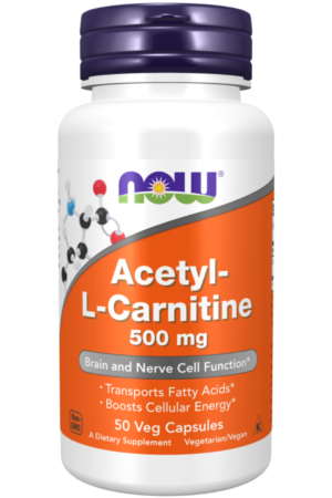 Now Acetyl L Carnitine 500mg 50's